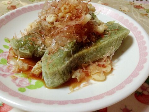 おろし大根と天かすの焼きもち♡